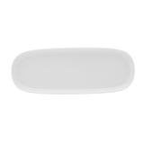 Mikasa Hospitality 5302599 14" x 5" Oval Isla Platter - Porcelain, White, Isla Series