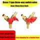 8mm 10mm Hose Barb Brass Y Three-way Valve Water Oil Air Gas Liquefied Gas Ball Valve Switch Pipe