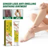 Fingerless Anti Swelling Detox Ointment - Lymphcare Anti Legs Ginger Ointment Cream Swelling Ginger
