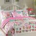 Cozy Line Mariah Colorful Floral Pink Quilt Bedding Set