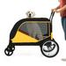 KTENME Dog Stroller for Large Dogs Heavy Duty Pet Stroller for Medium Large Dogs with 16 Large Wheels Portable Foldable Dog Wagons and Cart for Big Dogs Dual Zipper Entry Up to 130 LBS