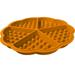 Large Lick Mat for Dogs and Cats | Dog Food Mat | Dog Anxiety Relief | Dog Lick Mat Slow Feeder | Dog Licking mat | Food Lick mat for Cats | Dog Calming Pet Feeder - 5 even waffle orange