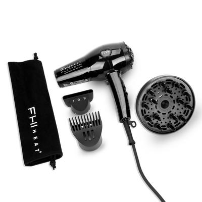 FHI HEAT Platform Nano Lite Pro 1900 Turbo Tourmaline Hair Dryer with 3 Piece Attachment Set