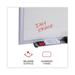 1PC Universal Deluxe Melamine Dry Erase Board 24 x 18 Melamine White Surface Silver Aluminum Frame