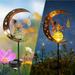 Pjtewawe Garden Lamps Moon Angel Yard Light Garden Solar Lights Pathways Stake Lights Moon Fairy Glass Globe With Angel Decor Outdoor Decorative Lights Waterproofs For Walkway