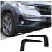 TINKI 2PCS Front Bumper Air Inlet Decorative Strips for Honda Pilot 2019-2022 ABS Material Car Front Side Vent Trim Cover Protector Anti Scratch Self-Adhesive Accessories