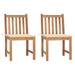 Aibecy Patio Chairs 2 pcs with Cushions Solid Teak Wood