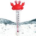 Izeri Floating Pool Thermometer - Water Temperature from -10 to 50Â°C - Shatter Proof Pool Thermometer Floater with Tether for Outdoor & Indoor Swimming Pools - Crab