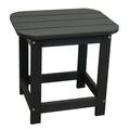 Cterwk Polystyrene Outdoor Side Table Black