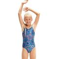 Speedo Girls All-Over Print Dual Thinstrap One Piece Bathing Suit