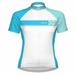 Cycling Jersey Primal Wear Caprice Blue Women s 3/4 Zip Sport Cut xtra small