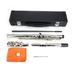 Mairbeon Nickel Plated C Closed Hole Concert Band Flute Silver