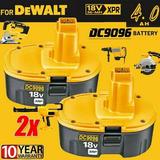 2 PACK 18V For Dewalt 18 VOLT XRP DC9096 DC9098 Ni-MH Battery DC9099 DC9096-2(NON BRANDED GENERIC)