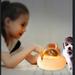 Christmas Savings Feltree Lighting Pet Spaceship Night Light Cute Animal Silicone Night Light Rechargeable Desk Lamp Bedside Lamp For Kids Bedroom Living Room