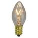 Set of 4 C7 Incandescent Clear Twinkle Replacement Bulbs - 2