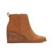 TOMS Women's Natural Leather Suede Clare Boots, Size 8.5