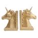 1 Pair of Unicorn Bookends Resin Book Organizer Home Office Book File Holder