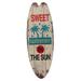 Wooden Surfboard Sign Wooden Surfboard Hanging Sign Decorative Wall Ornament