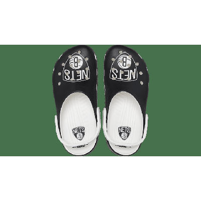 Crocs White / Black Nba™ Brooklyn Nets Classic Clog Shoes