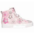 Skechers Girl's Twi-Lites 2.0 - Star Gloss Sneaker | Size 2.5 | Light Pink | Synthetic/Textile