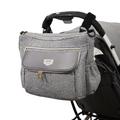 SUNVENO Nappy Bag Large Capacity Mum Travel Bag Maternity Universal Baby Pram Bags Organiser Grey