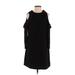 Ted Baker London Casual Dress - Shift Cold Shoulder Long sleeves: Black Solid Dresses - Women's Size 4