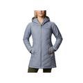 Columbia Heavenly Long Hooded Jacket - Womens Tradewinds Grey Medium 1738161032M