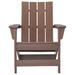 Ahumada Plastic Adirondack Chair in Gray/Brown Laurel Foundry Modern Farmhouse® | 37.25 H x 29.88 W x 33.25 D in | Wayfair