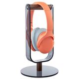 17 Stories Desktop Audio Rack Headphone Stand Wood/Metal in Brown | 10.2 H x 5.9 W x 5.9 D in | Wayfair AD9F6E96228C48F8AD8E278847CDE53B