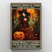 The Holiday Aisle® Hisela Witch Who Really Loved Cats & Halloween On Canvas Graphic Art Canvas in Brown | 14 H x 11 W x 1.25 D in | Wayfair