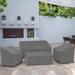 Arlmont & Co. Outdoor Patio Conversation Set Cover in Gray | 33 H x 58 W x 32 D in | Wayfair 23BBBF46794B41AC90D8D04C88B4AAF9