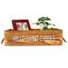 Millwood Pines Solid Wood Box Solid Wood in Blue/Brown | 4 H x 15 W x 7.5 D in | Wayfair 4724C05F19DC44EE8BC9D6E4B5C86C8C