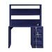 HomeViewto 46.97" W Computer Desk Office Desk w/ Storage Cabinet Wood/Metal in Blue | 59.97 H x 46.97 W x 24.26 D in | Wayfair YHHA-37907