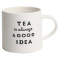 Tesco Tea Slogan Embossed Mug