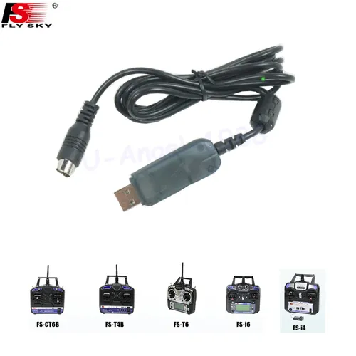 1PC firmware upgrade download Flysky fly sky FS I6 FS-I6 RC sender daten kabel USB download linie