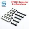 10PCS 0 5mm 1 0mm FPC FFC Anschluss Flach Kabel PCB Anschlüsse SMT ZIF 4 5 6 7 8 10 12 16 18 20 26