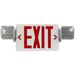 LEDONE LED Exit Sign & Emergency Light, Red Exit Light, Back up Battery Lighting, UL, 5 Pack - 19.69