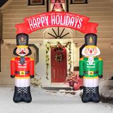 Occasions Airflowz Inflatable Nutcrackers Archway, 8 ft Tall, Red