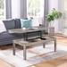 Lift-Top Coffee Table with Storage for Living Rooms. Wood Dining Center Table featuring Shelf and Hidden Compartment