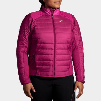 Brooks Shield Hybrid Jacket 2.0 Women's Running Apparel Dark Mauve/Mauve