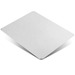 Metal Aluminum Mouse Pad Office Thin Hard Mouse Mat Leather Surface Double Side Precision Silver and Black Mouse Pads for Fast and Accurate Control Silver