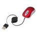 Creative USB Wired Mouse Mini Telescopic Mouse Computer Notebook Mouse Portable Mouse (Red)