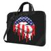 ZNDUO American Usa Lips Flag Pattern Laptop Bag 15.6 inch Business Casual Durable Laptop Backpack