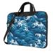ZNDUO Blue Waves Sea Pattern Laptop Bag 14 inch Business Casual Durable Laptop Backpack