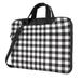 ZNDUO Black White Stripe Pattern Laptop Bag 13 inch Business Casual Durable Laptop Backpack