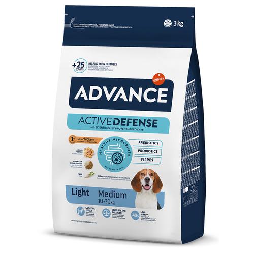 3kg Advance Medium Light Huhn Hundefutter trocken