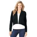 Plus Size Women's Long-Sleeve Cardigan by Woman Within in Black (Size L)