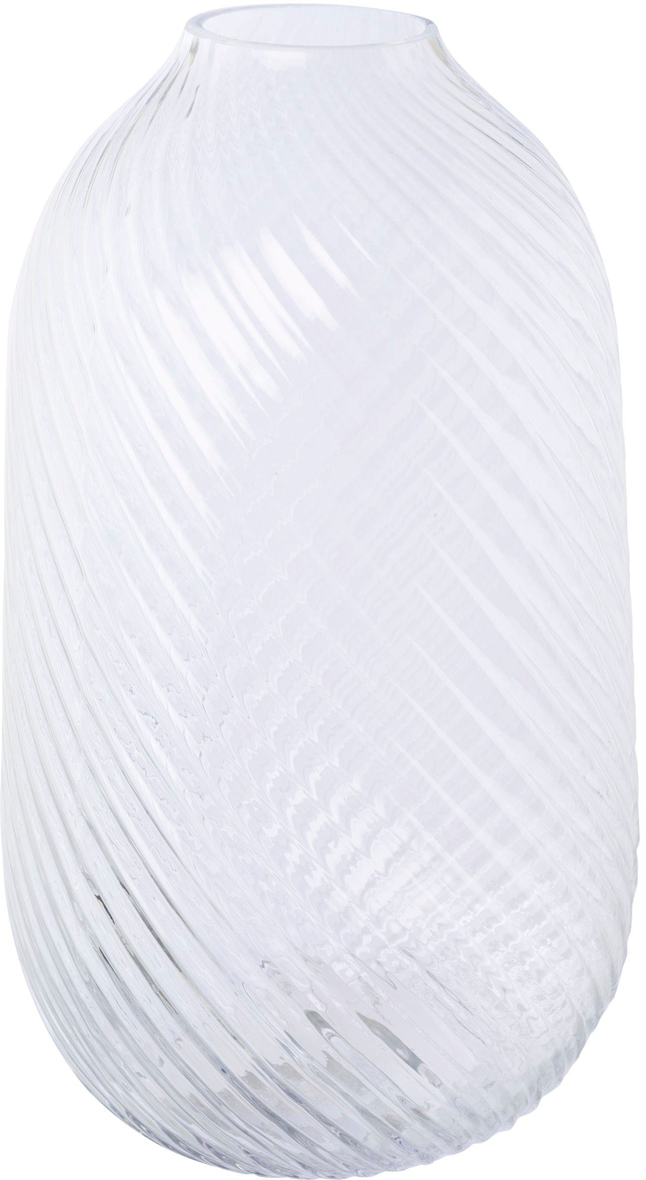 Tischvase HOME AFFAIRE "Marenne", transparent, H:34cm Ø:20cm, Glas, Vasen, aus Glas, mit wunderschönem Schliff