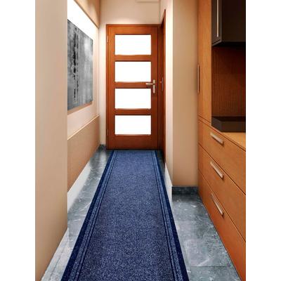 Läufer "Schmutzfangläufer MALAGA, Made in Belgium", blau, B:66cm H:6mm L:2100cm, Polypropylen (PP), PRIMAFLOR-IDEEN IN TEXTIL, Teppiche, Schmutzfangläufer, Schmutzfangmatte, meliert, gesteift, strapazierfähig, rutschhemmend Image