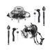 2012 Nissan Armada Front Wheel Hub Assembly and Tie Rod End Kit - Detroit Axle